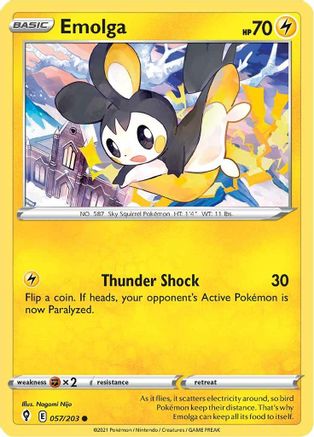 Emolga (57) Reverse Holofoil - Evolving Skies