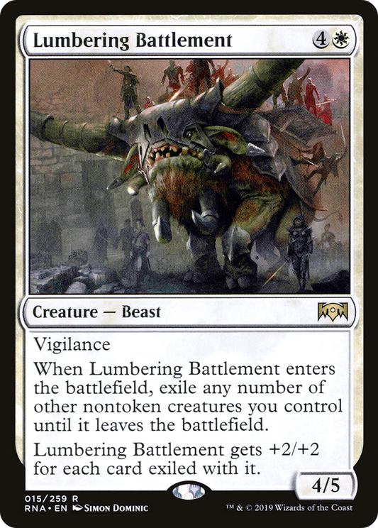 Lumbering Battlement [Ravnica Allegiance] Foil