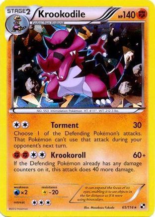 Krookodile - 65/114 (Cracked Ice Holo) (65) Holofoil - Blister Exclusives