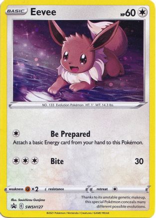 Eevee - SWSH127 (SWSH127) Holofoil - SWSH Sword & Shield Promo Cards