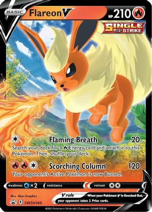 Flareon V (SWSH149) [Sword & Shield: Black Star Promos] | Silver Goblin