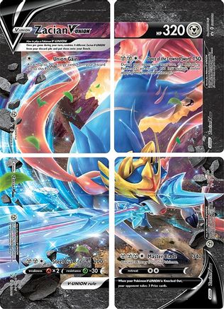 Zacian V-Union (Set of 4) [Sword & Shield: Black Star Promos] | Silver Goblin