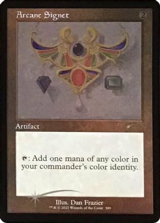 Arcane Signet (Retro) (589) Etched Foil - Secret Lair Drop