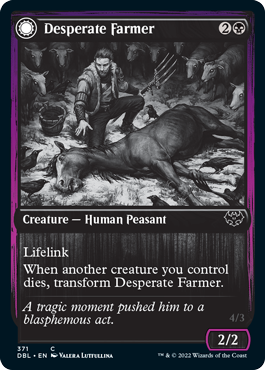 Desperate Farmer // Depraved Harvester [Innistrad: Double Feature] Foil
