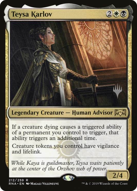 Teysa Karlov (Promo Pack) [Ravnica Allegiance Promos] Foil