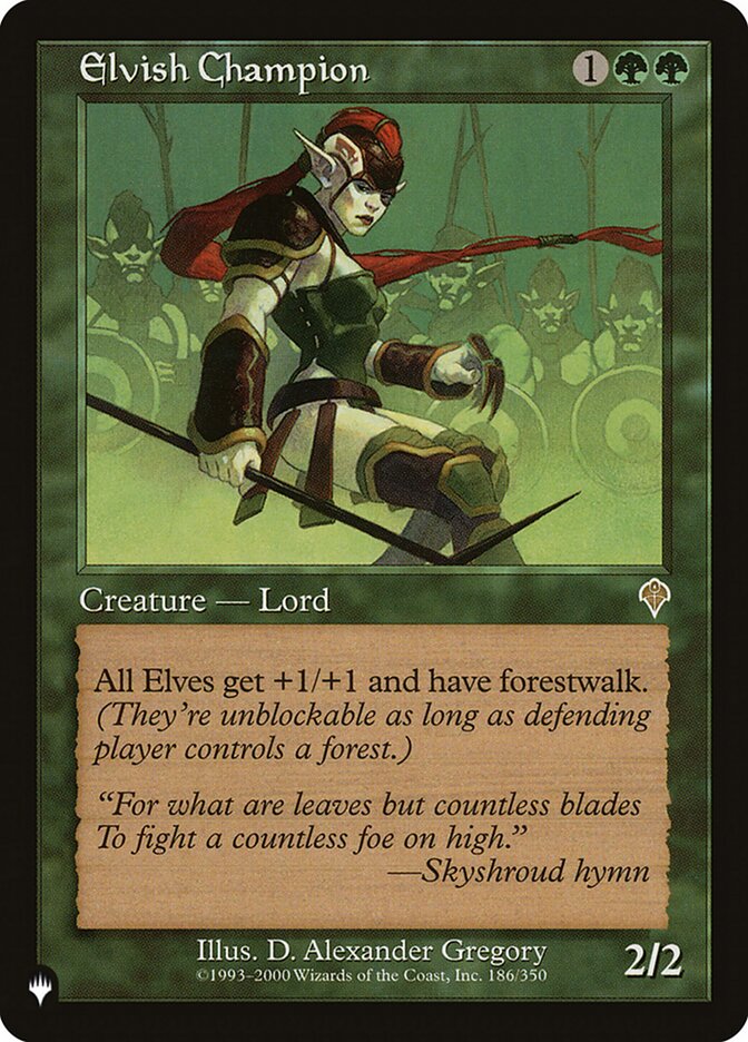 Elvish Champion [The List] | Silver Goblin