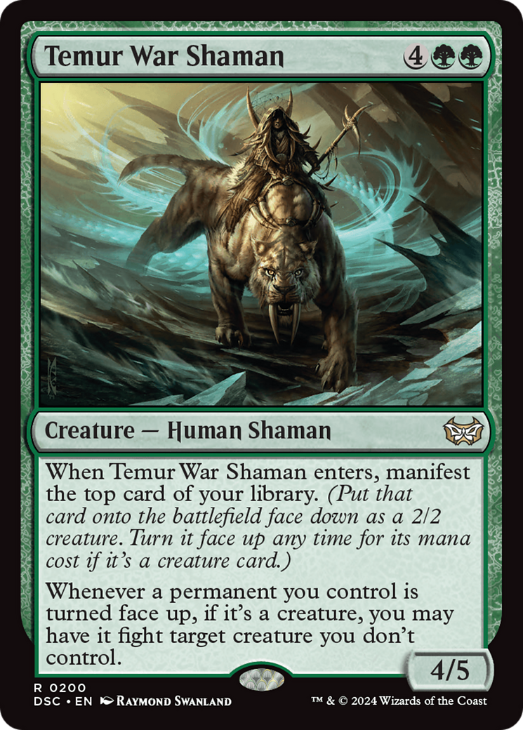 Temur War Shaman [Duskmourn: House of Horror Commander] | Silver Goblin