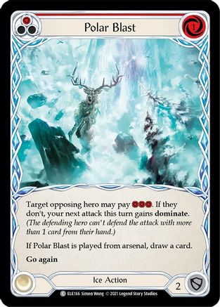 Polar Blast (Red) (ELE166) 1st Edition Rainbow Foil - Tales of Aria
