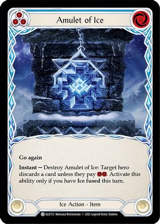 Amulet of Ice (ELE172) (Unlimited Edition) Rainbow Foil - Tales of Aria