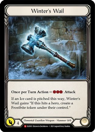 Winter's Wail (ELE003) (1st Edition) Cold Foil - Tales of Aria