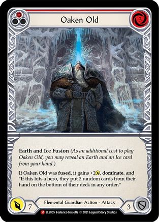 Oaken Old Unlimited Edition Rainbow Foil (ELE005) - Tales of Aria | Silver Goblin