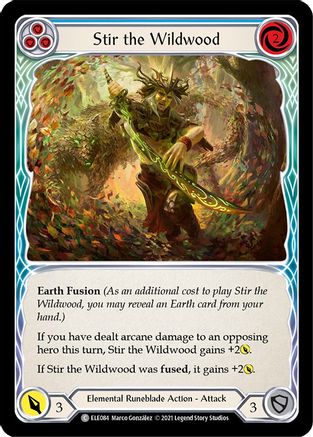 Stir the Wildwood (Blue) 1st Edition  (ELE084) - Tales of Aria | Silver Goblin