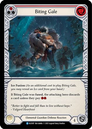 Biting Gale (Red) (ELE007) (1st Edition) - Tales of Aria