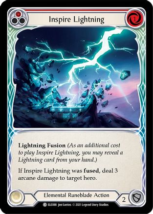 Inspire Lightning (Red) Unlimited Edition  (ELE088) - Tales of Aria | Silver Goblin