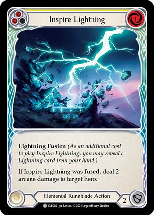Inspire Lightning (Yellow) (ELE089) (Unlimited Edition) Rainbow Foil - Tales of Aria