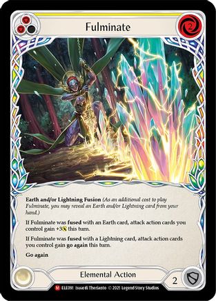 Fulminate (ELE091) 1st Edition Rainbow Foil - Tales of Aria