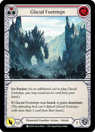 Glacial Footsteps (Red) (ELE016) (Unlimited Edition) Rainbow Foil - Tales of Aria