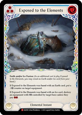 Exposed to the Elements (ELE093) Unlimited Edition Rainbow Foil - Tales of Aria