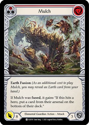 Mulch (Red) 1st Edition Rainbow Foil (ELE019) - Tales of Aria | Silver Goblin