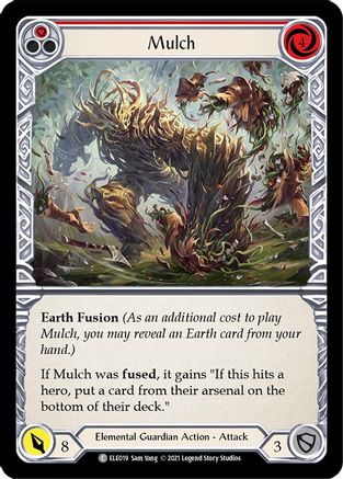 Mulch (Red) (ELE019) (1st Edition) Rainbow Foil - Tales of Aria
