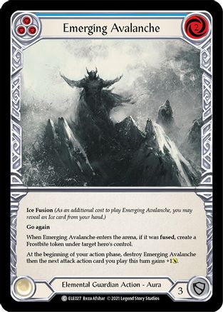 Emerging Avalanche (Blue) (ELE027) (1st Edition) - Tales of Aria