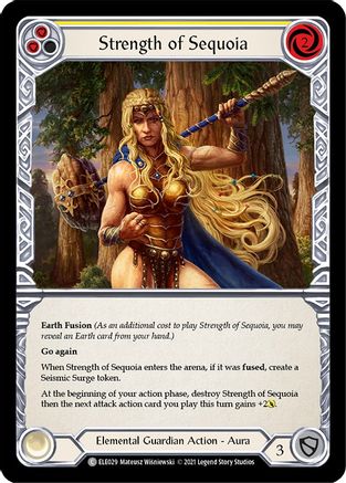 Strength of Sequoia (Yellow) (ELE029) (1st Edition) - Tales of Aria