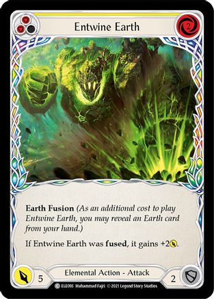 Entwine Earth (Yellow) [U-ELE095] (Tales of Aria Unlimited)  Unlimited Rainbow Foil