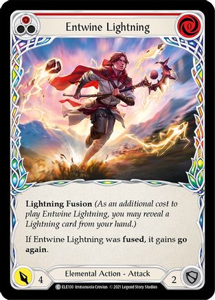 Entwine Lightning (Red) (ELE100) 1st Edition  - Tales of Aria