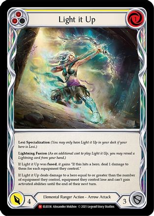 Light it Up (ELE036) (Unlimited Edition) Rainbow Foil - Tales of Aria