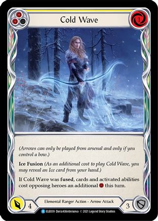 Cold Wave (Yellow) (ELE039) Unlimited Edition  - Tales of Aria