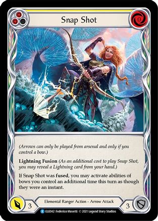 Snap Shot (Yellow) (ELE042) (1st Edition) Rainbow Foil - Tales of Aria