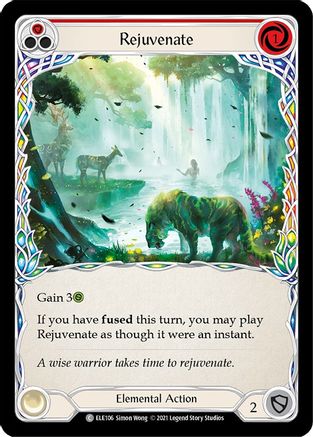 Rejuvenate (Red) (ELE106) (Unlimited Edition) Rainbow Foil - Tales of Aria