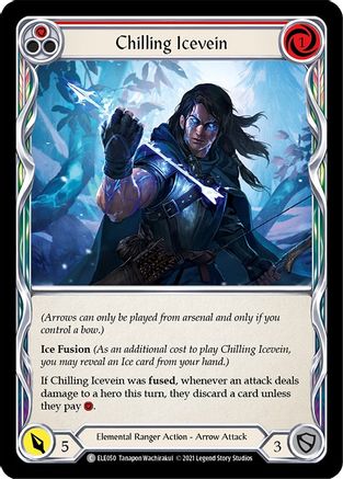 Chilling Icevein (Red) (ELE050) 1st Edition  - Tales of Aria