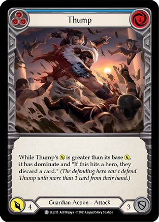 Thump (Blue) (ELE211) (Unlimited Edition) Rainbow Foil - Tales of Aria