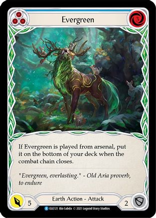 Evergreen (Blue) (ELE121) 1st Edition  - Tales of Aria