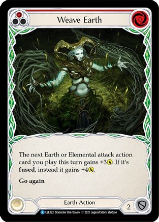 Weave Earth (Red) (ELE122) 1st Edition  - Tales of Aria