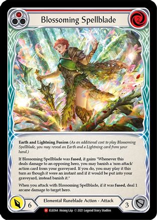 Blossoming Spellblade (ELE064) (Unlimited Edition) Rainbow Foil - Tales of Aria