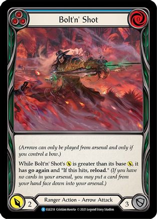 Bolt'n' Shot (Blue) (ELE218) (1st Edition) Rainbow Foil - Tales of Aria
