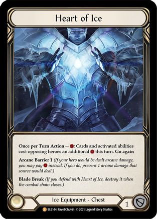 Heart of Ice (ELE144) (1st Edition) Cold Foil - Tales of Aria