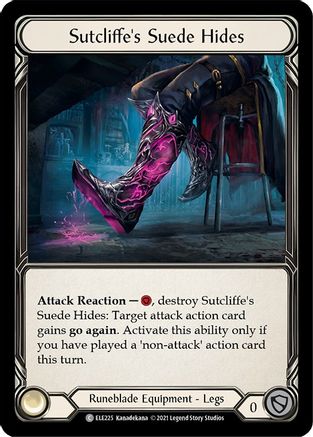Sutcliffe's Suede Hides (ELE225) 1st Edition Cold Foil - Tales of Aria