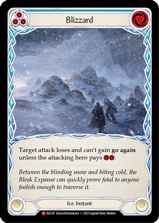 Blizzard (ELE147) (1st Edition) Rainbow Foil - Tales of Aria