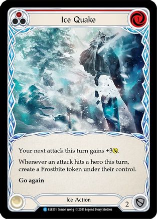 Ice Quake (Red) (ELE151) Unlimited Edition  - Tales of Aria