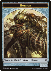 Horror // Thopter Double-Sided Token [Commander 2016 Tokens] | Silver Goblin