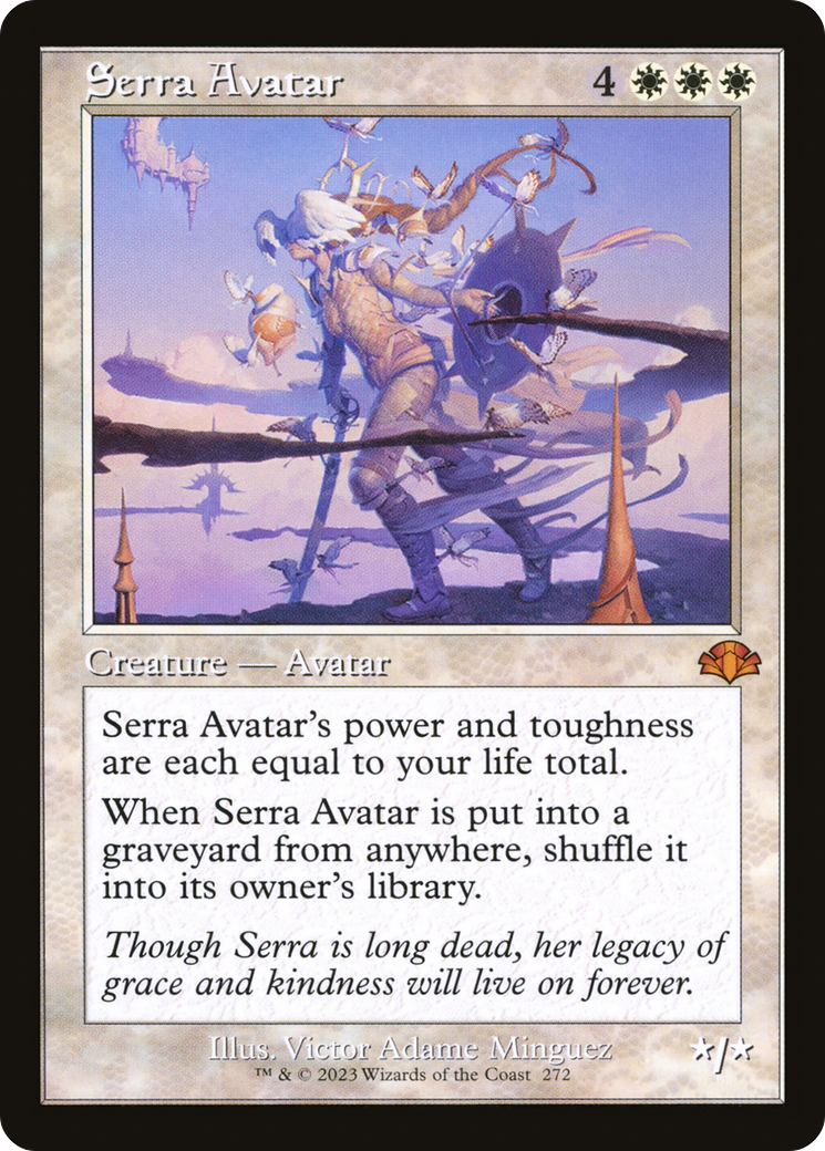 Serra Avatar (Retro) [Dominaria Remastered] Foil