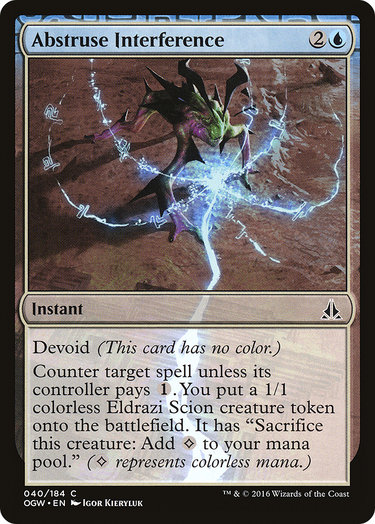 Abstruse Interference [Oath of the Gatewatch] Foil