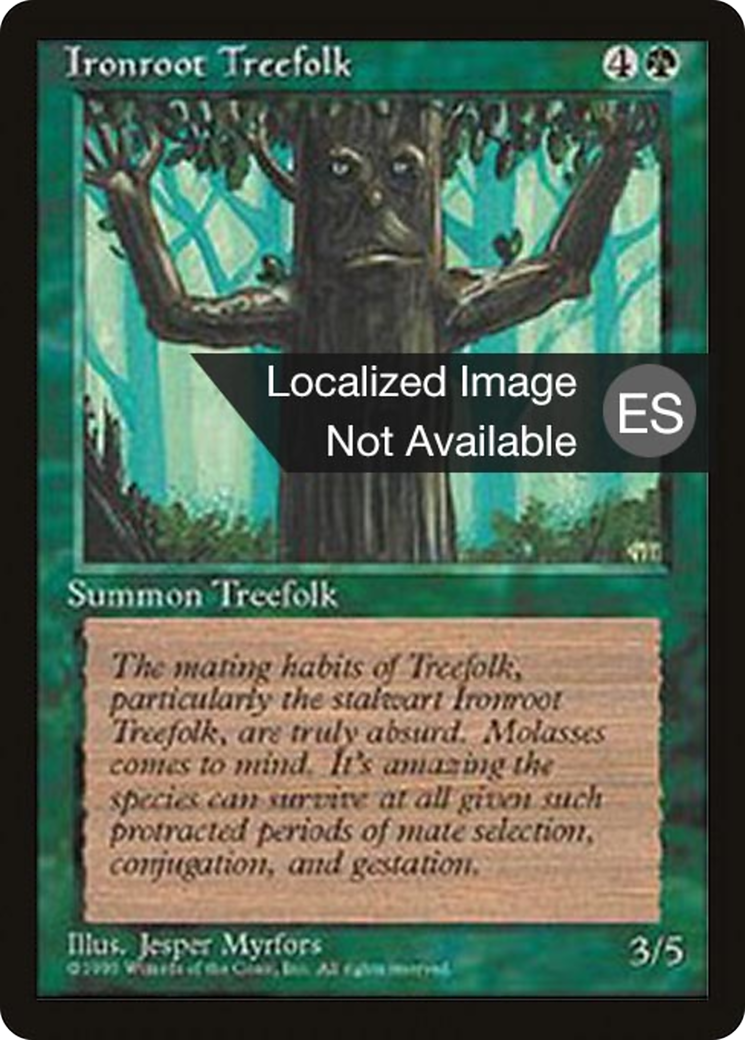 Ironroot Treefolk [Fourth Edition (Foreign Black Border)]