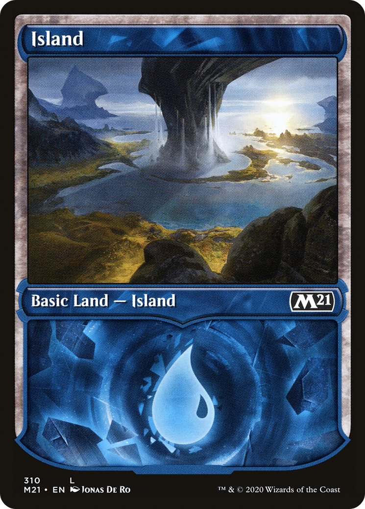 Island (310) (Showcase) [Core Set 2021] Foil