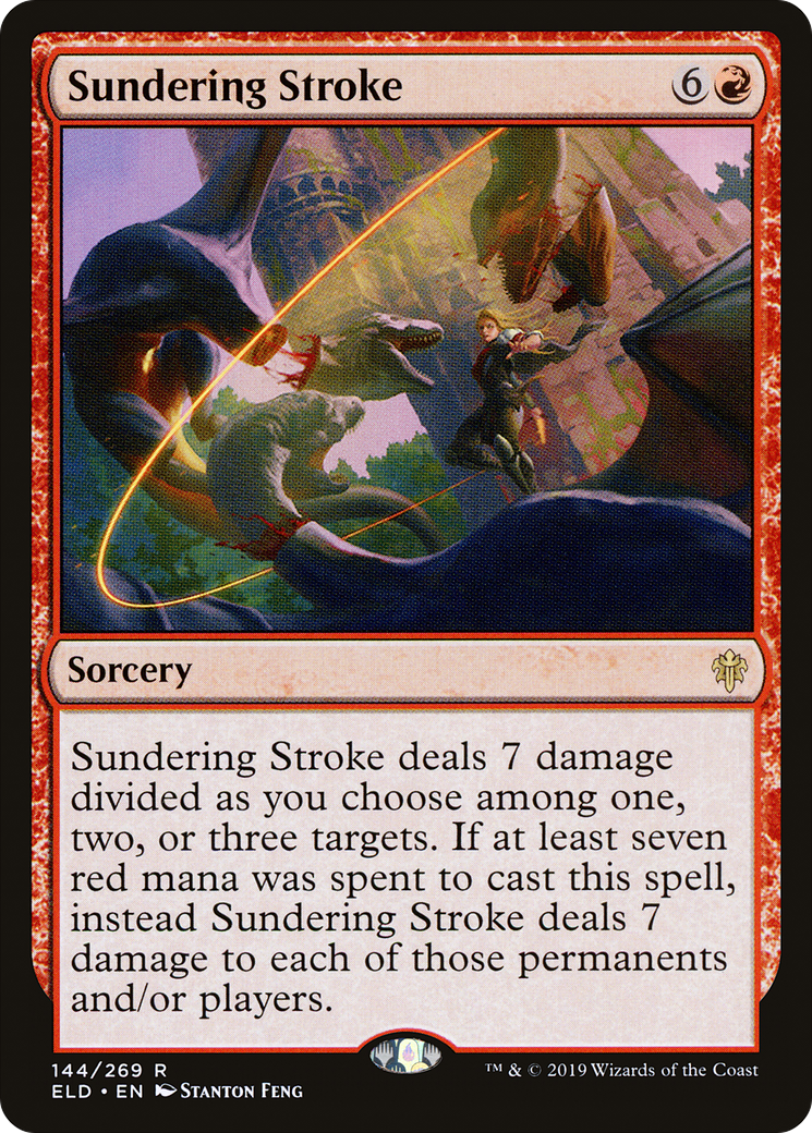 Sundering Stroke [Throne of Eldraine] Foil