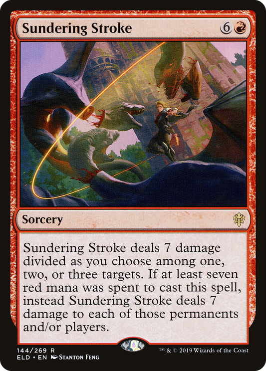 Sundering Stroke [Throne of Eldraine] Foil