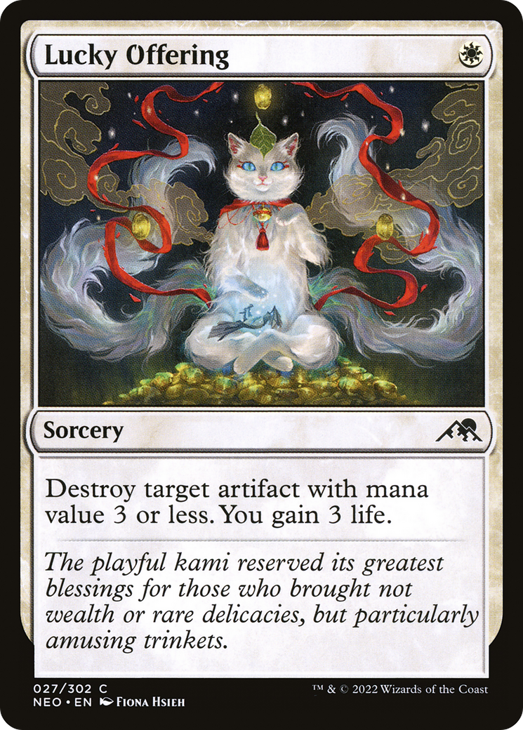 Lucky Offering [Kamigawa: Neon Dynasty] Foil